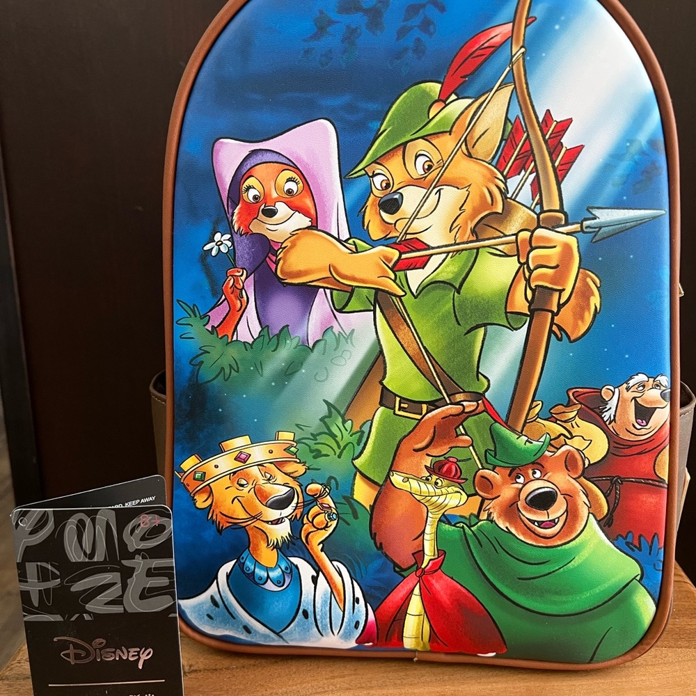 Disney Loungefly Robin Hood Character Backpack - Brown